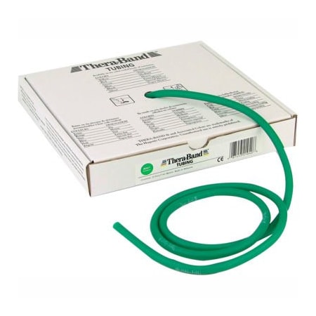 Fabrication Enterprises Thera-Band Latex Exercise Tubing, Green, 25' Roll/Box 10-1313